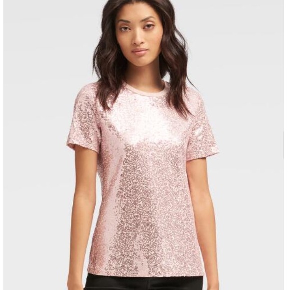 Dkny Tops - DKNY Blush Pink Sequin top Dkny Tops - DKNY Blush Pink Sequin top